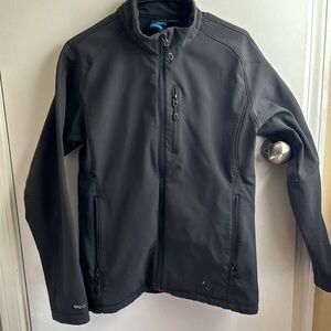 Eastern mountain sports jacket women’s XL black‎ blue accent